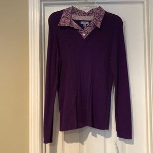 Brand New purple Izod Sweater size XL